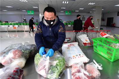 河北唐山農副產品批發市場推出配送服務 方便居民買菜